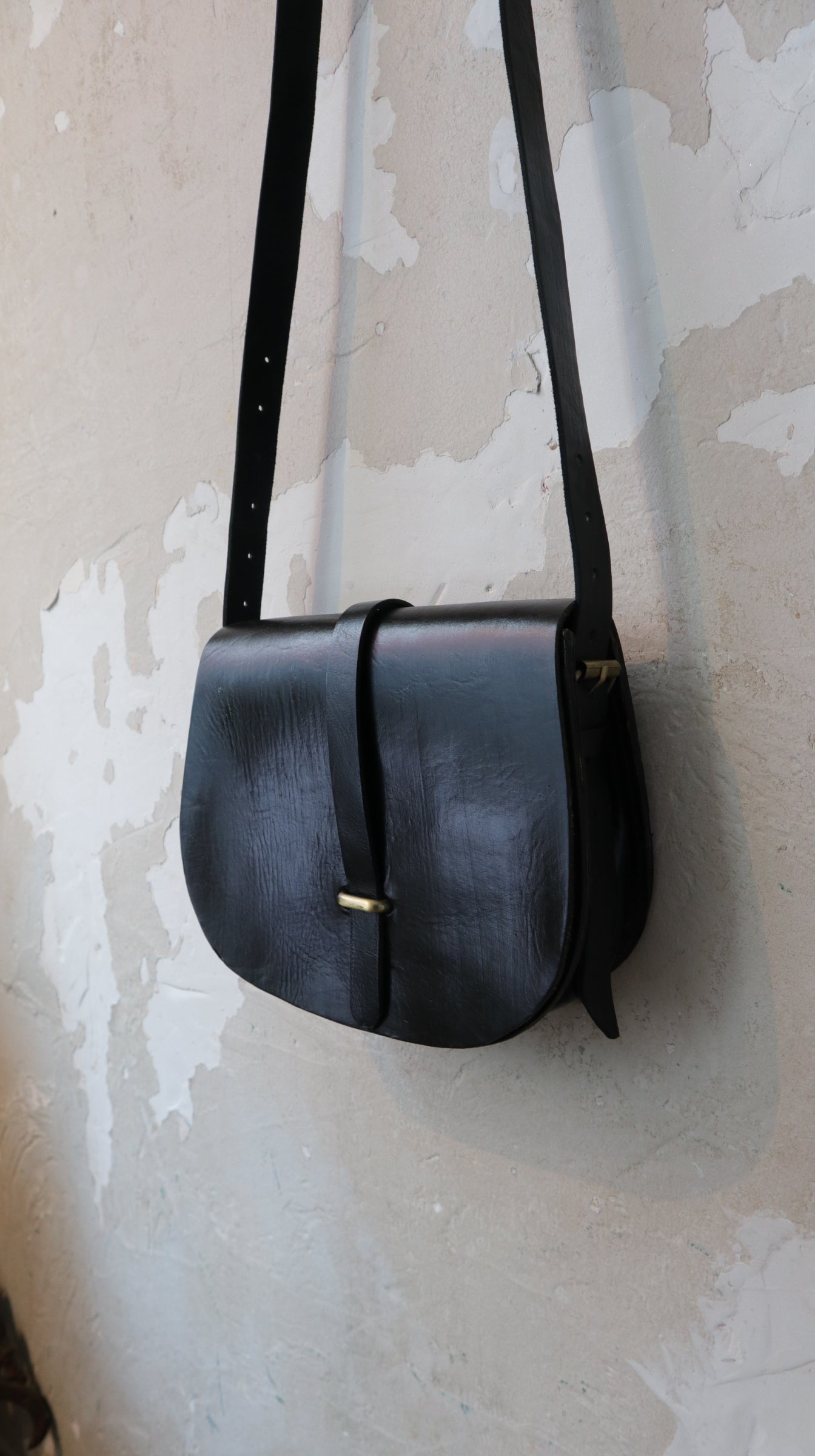 Hand Made  Leather Saddle Bag