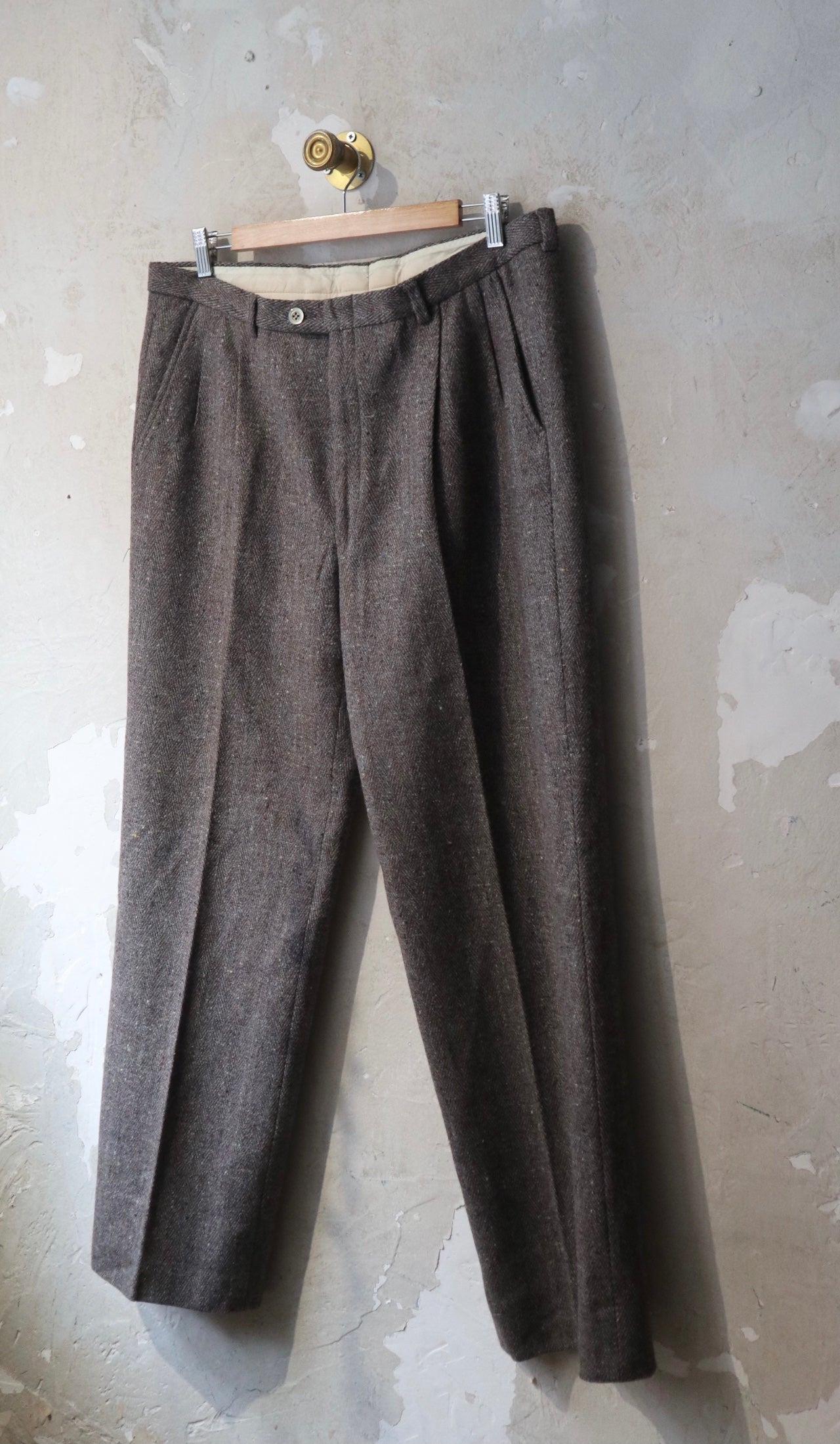 Wool 80s Fleck Trousers / 36”.