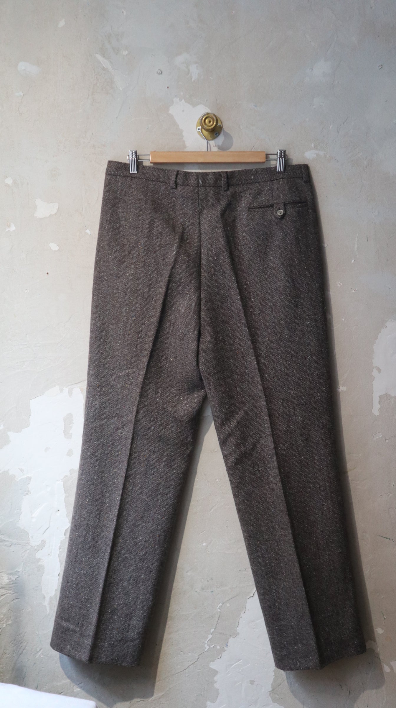 Wool 80s Fleck Trousers / 36”.