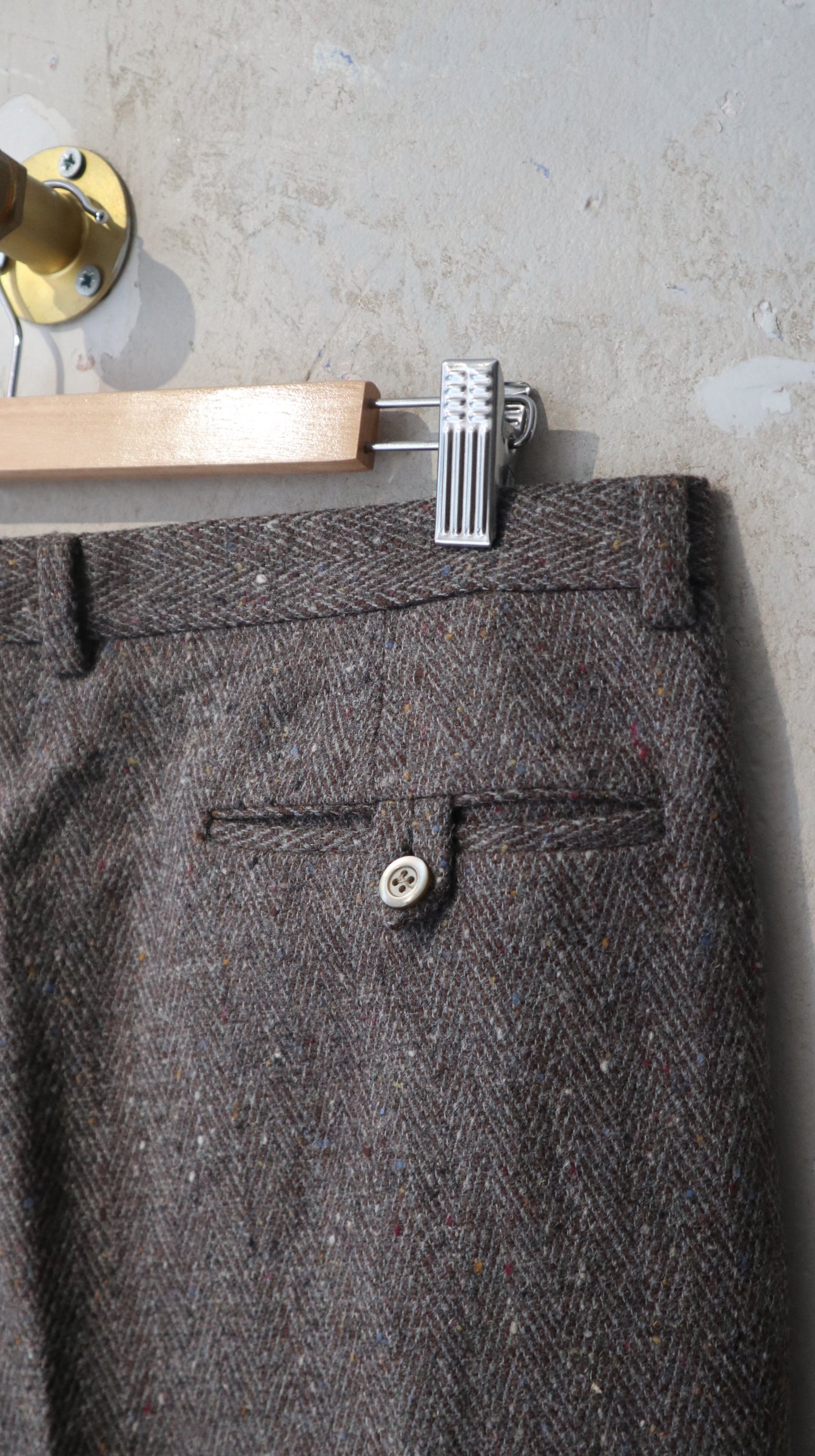 Wool 80s Fleck Trousers / 36”.