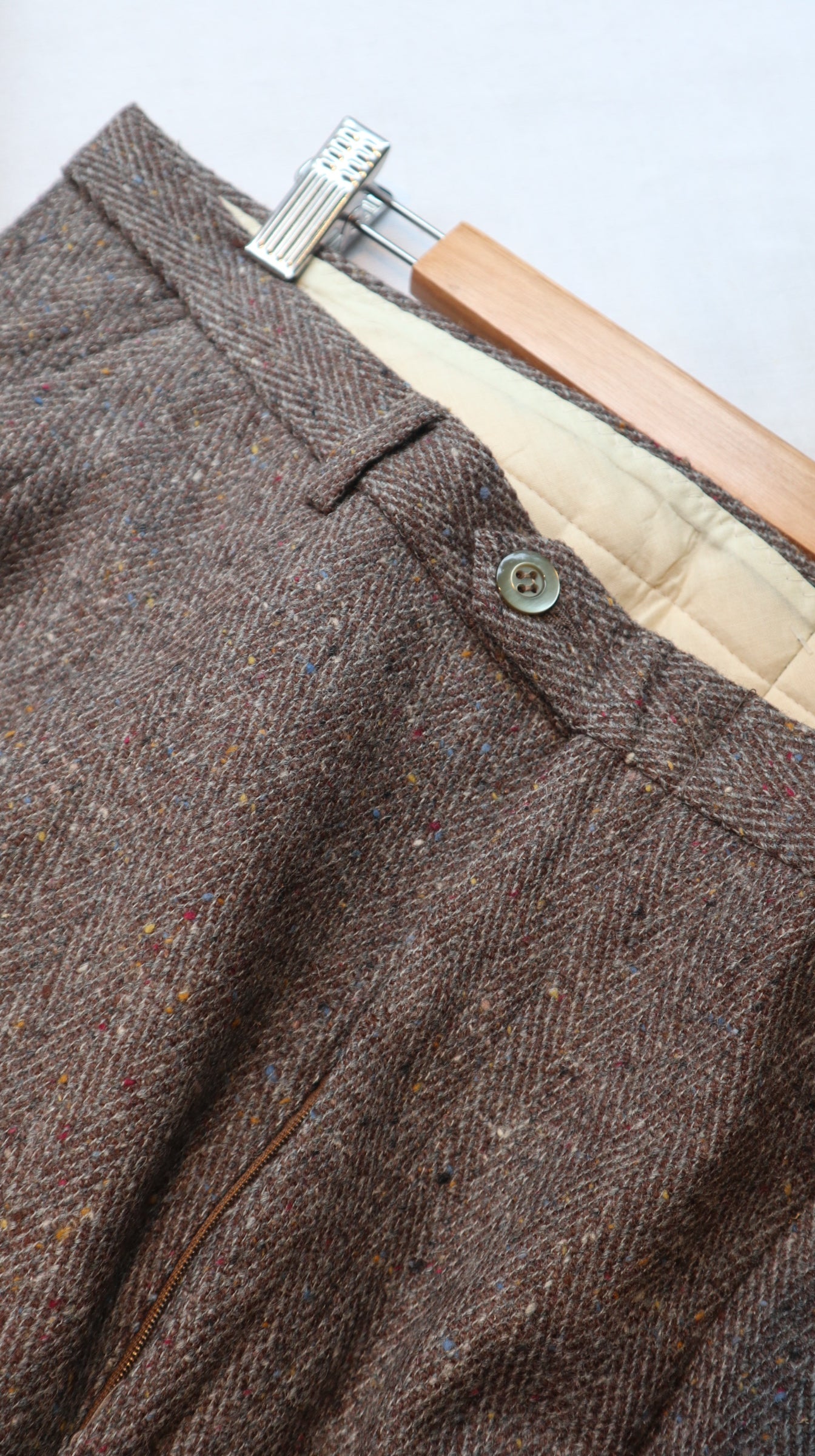 Wool 80s Fleck Trousers / 36”.