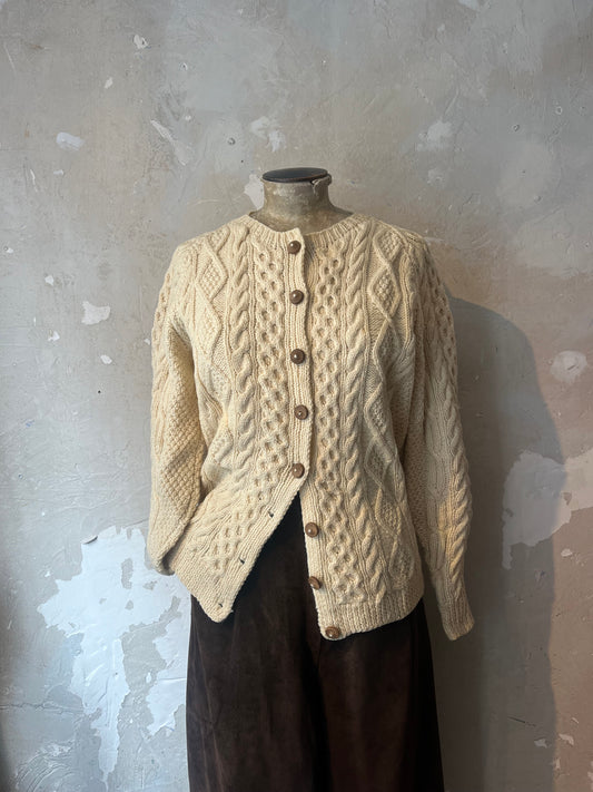 Hand knitted Cable Cardigan / 8