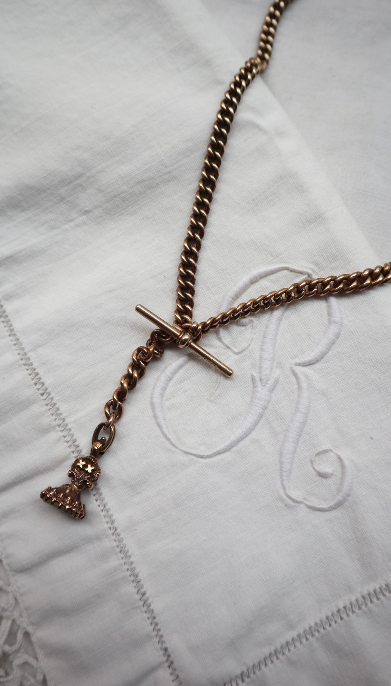 Antique Bespoke Gold Chain & Seal