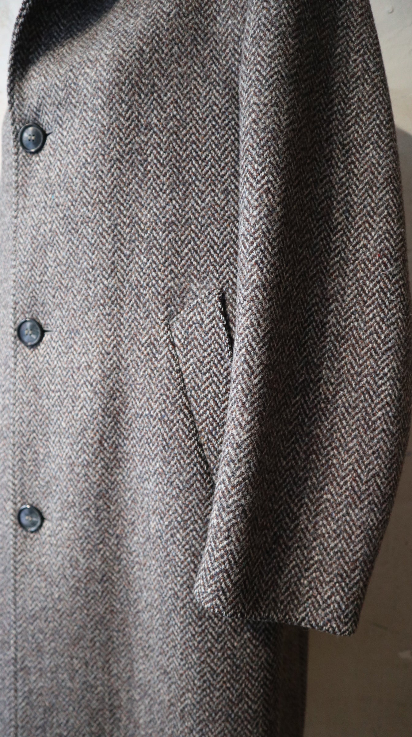 Vintage Tweed Over Coat / M