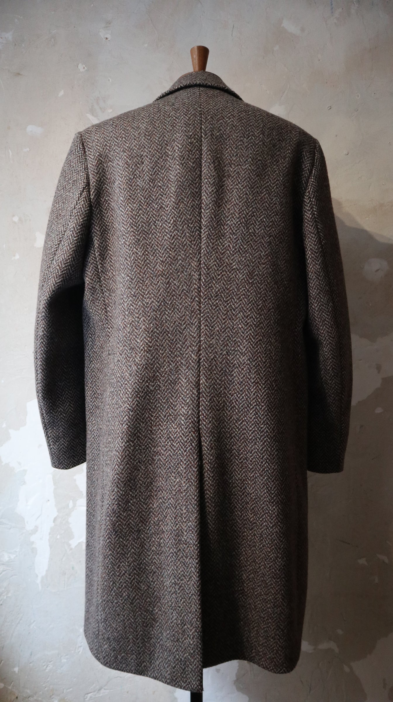 Vintage Tweed Over Coat / M